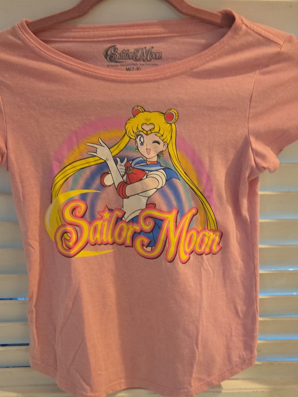 Sailor Moon Girls' Pink Graphic T-Shirt